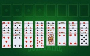 Freecell Solitaire Card Puzzle