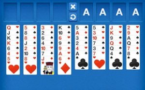 Freecell Blue Solitaire Card Game