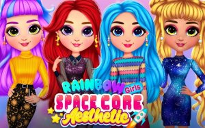 Rainbow Girls Space Core Aesthetic Dress Up Game Online - Ludoryx free online game