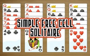 Simple Free Cell Solitaire - Classic Card Puzzle Game Online